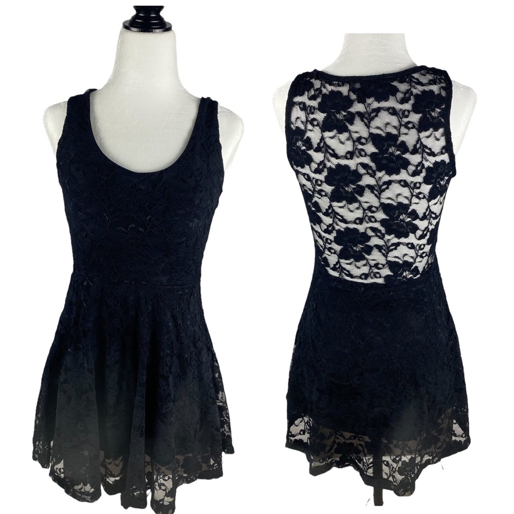Aritzia Dillema Black Lace Dress Size XS
